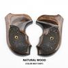 Altamont - S&W J Round Revolver Grips - Bateleur - Real Wood Gun Grips fit Smith & Wesson J Frame Round Butt .38 Special and 9mm Revolvers - Made in USA - Walnut - Checkered Engraved view 3