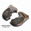 Altamont - S&W J Round Revolver Grips - Bateleur - Real Wood Gun Grips fit Smith & Wesson J Frame Round Butt .38 Special and 9mm Revolvers - Made in USA - Walnut - Checkered Engraved view 4