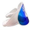 Battle Sports Iridescent Oxygen Football Mouthguard - Football Mouth Guard with Strap, Superior Airflow and Better Performance, Maximum Breathability, Works with Braces - Chrome Blue/Purple view 3
