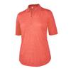 Monterey Club Women's Melange Jersey Performance Sport Top #2390 (Salmon Pink, Small) view 1