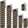 Gotical 6-Pack Rail Sections Kit Fits M-Lok Rail Mount System  3-Slot, 5-Slot, 7-Slot, 9-Slot, 11-Slot, 13-Slots Weaver Segment Mount for Hunting Lightweight Single Accessories Tan Printed Standard view 1