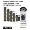 Gotical 6-Pack Rail Sections Kit Fits M-Lok Rail Mount System  3-Slot, 5-Slot, 7-Slot, 9-Slot, 11-Slot, 13-Slots Weaver Segment Mount for Hunting Lightweight Single Accessories Tan Printed Standard view 2