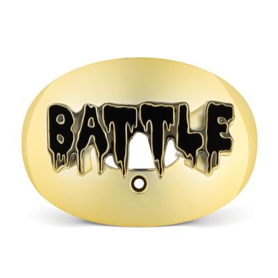 Battle 3D Chrome Drip Oxygen Football Mouthguard - Superior Airflow and Better Performance, Maximum Protection and Breathability, Works with Braces
