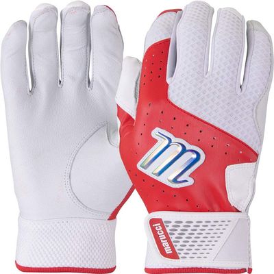 Marucci Crest Baseball/Fastpitch Batting Gloves, Red, Adult XX-Large