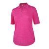 Monterey Club Women's Melange Jersey Performance Sport Top #2390 (Raspberry, Small) view 1
