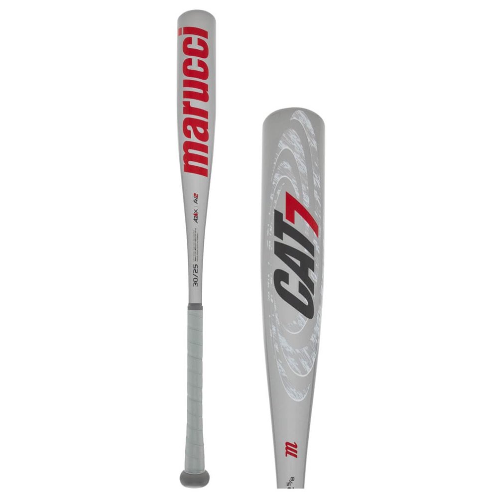 Marucci CAT7 Silver -5 USSSA Senior League Baseball Bat, 2 5/8" Barrel, 30"/ 25 oz