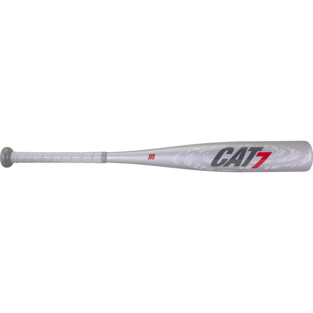 Marucci CAT7 Silver -10 USSSA Junior Big Barrel Baseball Bat, 2 3/4" Barrel, 26"/ 16 oz