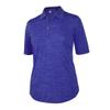 Monterey Club Women's Melange Jersey Performance Sport Top #2390 (Kalvin Blue, Large) view 1