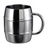 Captain Stag UE-3498 Cup, Mug, Beer Stein, Double Stainless Steel, Vacuum Double Wall Construction, Heat Retention, Cold Retention, Barrel Shape, 20.3 fl oz (600 ml), Stainless Steel view 1