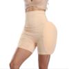 2PS Sponge Padded Women's Underwear HIPS Butt Hip Up Padded Enhancer Hip Pants Suitable for Low Waist Skirt (L, Beige High Waist) view 3