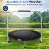 SereneLife 40" Foldable Mini Trampoline - Compact Fitness Trampoline for Kids Adults, Exercise Rebounder with Adjustable Foam Handle, Indoor/Garden Workout Equipment, Max Load 220 lbs, Black view 4