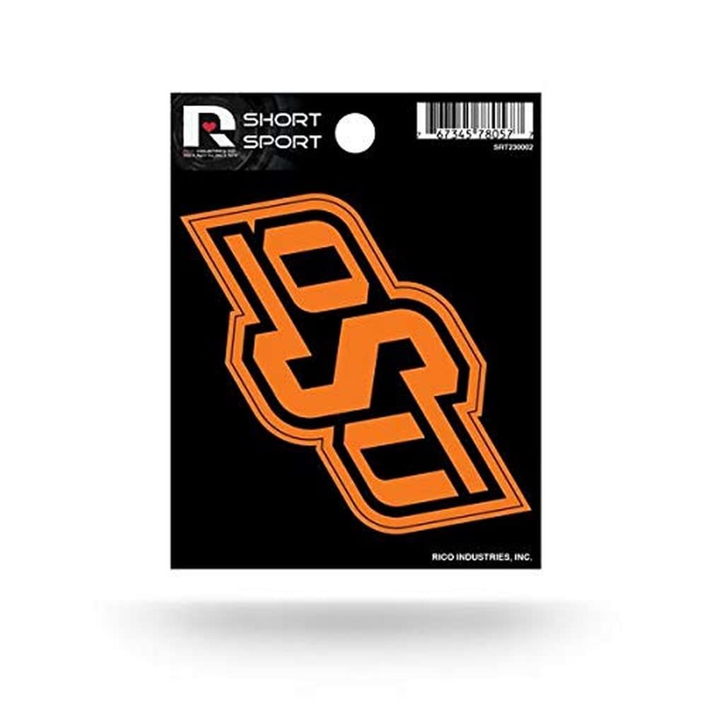 Rico Industries NCAA Oklahoma State Cowboys Die Cut Team Logo Short Sport Sticker