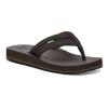 Sanuk Mens Ziggy ST | Flip Flops for Men | Mens Sandals | Beach Sandals | Water Friendly & Lightweight | Comfort Footbed, Black, 11 view 1
