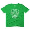 0305. Biker Skull Graphic Biking Mountain Bike Bicycle MTB Rider for Men T Shirt (Irish Green 2X-Large) view 1