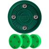Better Biscuit Hockey Pucks 4 Pack - 3 Passer & 1 Shooter, Green/Dark Green view 1
