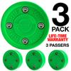 Better Biscuit Hockey Passer Pucks-3 Pack, Green view 2
