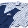 Nautica Boys' 4-Piece Vest Set with Dress Shirt, Bow Tie, Vest, and Pants, Khaki/Navy, 4 view 4