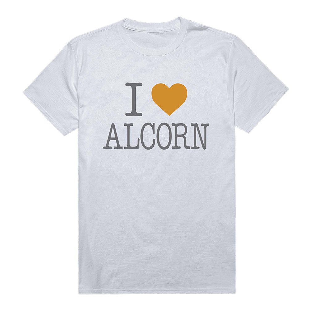 Alcorn State Braves I Love Tee, White, X-Large