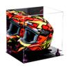 Better Display Cases Acrylic Motorcycle Motocross or Racing Helmet Display Case with Mirror, Purple Risers and Black Base (A024/V61) view 1