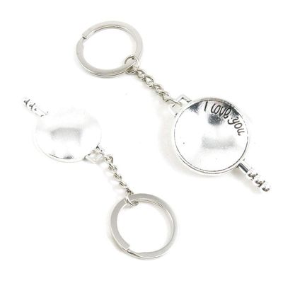 1 Pieces Keyring Keychain Wholesale Suppliers Jewelry Clasps K7XG5Y Omelette Pan Pot