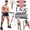 180LBS Adjustable Pilates Toning Bar Kit with Resistance Bands, Anti-Break, Full Body Dynamic Workout, Home Portable Gym view 1