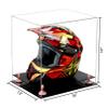 Better Display Cases Clear Acrylic Motorcycle Motocross or Racing Helmet Display Case with Pink Risers and Black Base (A024/V61) view 2