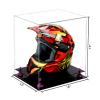 Better Display Cases Clear Acrylic Motorcycle Motocross or Racing Helmet Display Case with Purple Risers and Black Base (A024/V61) view 2
