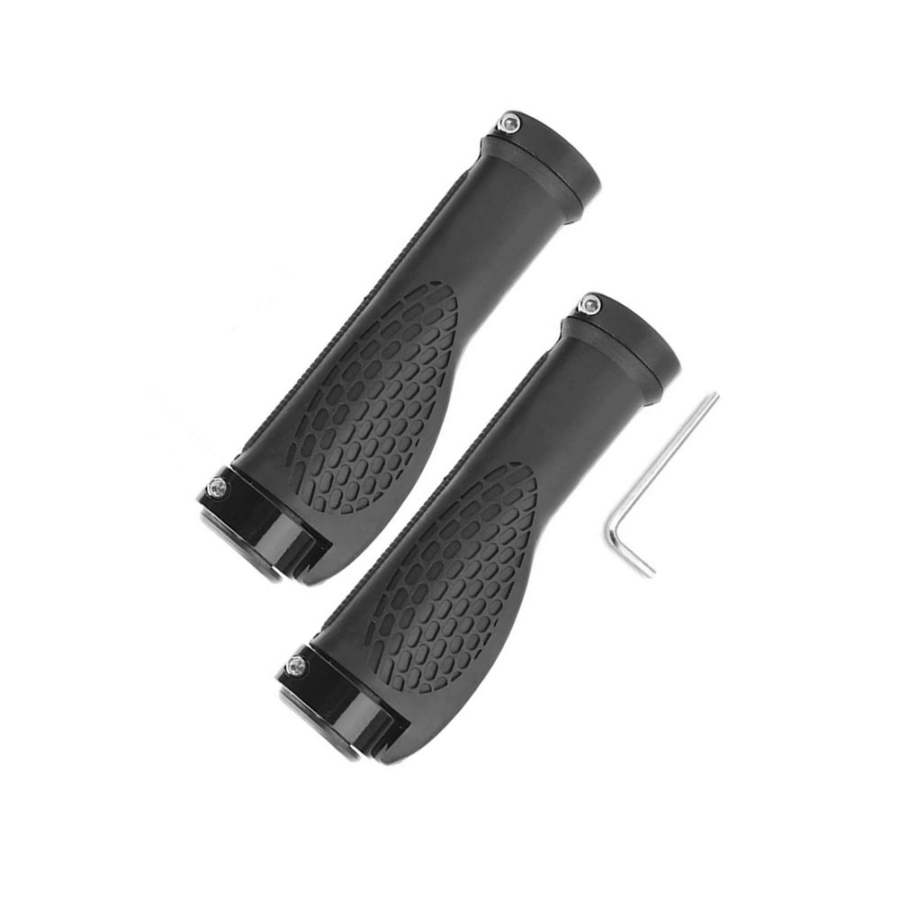 Bike Grips for Mountain Bikes MTB Shockproof Handlebar Ergonomically Designed Bicycle Handlebar Comfortable Non-Slip Bicycle Grips Bike Grips Handbars (Black)