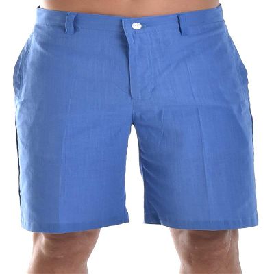 Bohio Men's Cotton Shorts with Built In Flex - Flat Front -MCSH850