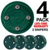 Better Biscuit Hockey Puck Shooter-4 Pack, Dark Green view 2