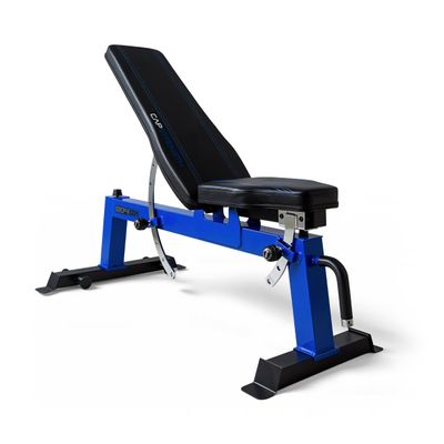 CAP Barbell Deluxe Utility Weight Bench Color Series (Blue, Square Backpad)