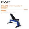 CAP Barbell Deluxe Utility Weight Bench Color Series (Blue, Square Backpad) view 2