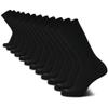 AND1 Men's Crew Socks - 12 Pack Performance Cushion Comfort Crew Socks - Breathable Athletic Socks for Men (6-12.5), Size 6-12.5, Black view 1