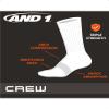 AND1 Men's Crew Socks - 12 Pack Performance Cushion Comfort Crew Socks - Breathable Athletic Socks for Men (6-12.5), Size 6-12.5, Black view 2