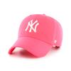 '47 New York Yankees Adjustable Cap Clean Up MLB, White, Pink, One Size view 1