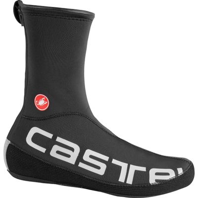 CASTELLI Diluvio Ul Shoecover, Black/Silver Reflex, XXL