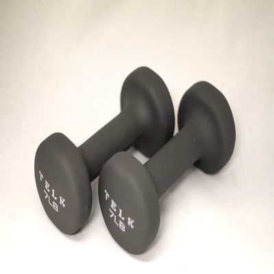 TELK Fitness 7 lbs Neoprene Dumbbells Set of 2 Non-Slip Hand Weights for Home Workouts, Strength Training & Toning Compact, Comfortable Grip for Women & Men