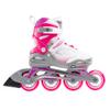 Bladerunner by Rollerblade Phoenix Girls Adjustable Fitness Inline Skate, White and Fuchsia, Junior, Value Performance Inline Skates, Youth Junior 1 to 4 view 2