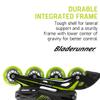 Bladerunner by Rollerblade Phoenix Boys Adjustable Fitness Inline Skate, Black and Green Size 5-8 view 4