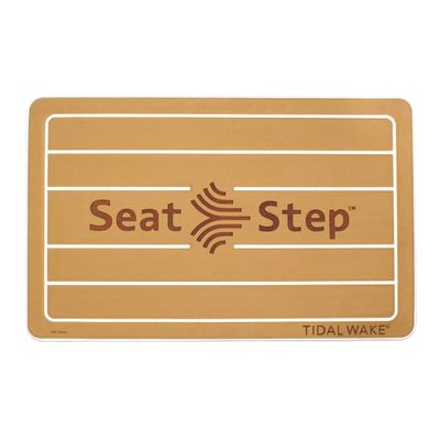 Tidal Wake Seat Step Non-Slip Marine Mat Protects Boat Seats & Upholstery from Rips, Dirt & Wear from Stepping on Seats-ideal for Cushions, Seat Covers, Vinyl Upholstery (Tan/White)