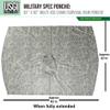 USGI Industries Military Style Poncho | Lightweight Tactical Multi Use Rip Stop Camouflage Rain Poncho | Perfect for Hiking, Hunting, Emergency Tent, Survival (ACU) view 3