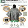 USGI Industries Military Style Poncho | Lightweight Tactical Multi Use Rip Stop Camouflage Rain Poncho | Perfect for Hiking, Hunting, Emergency Tent, Survival (ACU) view 4