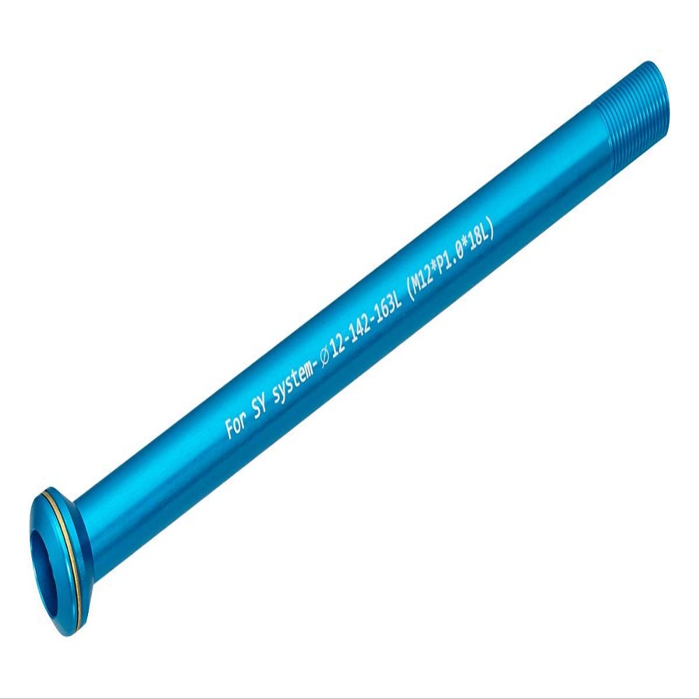 KCNC KQR09 Through Axle, Blue, 0.5 x 5.6 inches (12 x 142 mm), 1.0 Pitch Hex Type Through Axle, for Rear
