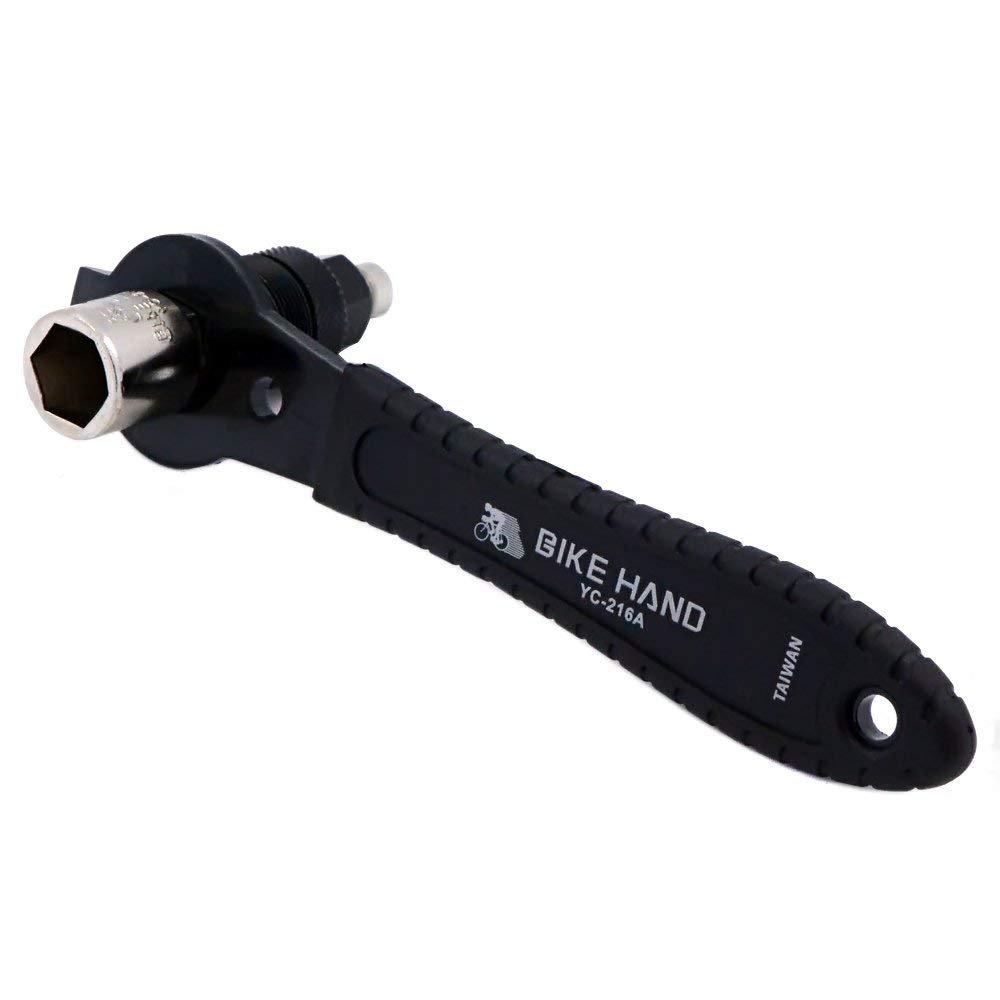 BikeHand Bike Crank Extractor Puller Remover for Square Threaded Taper Crankset - Easy Bicycle Crank Arm Removal Tool