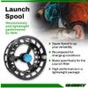 Cheeky Fishing Launch 325 Spare Spool, Green/Black view 2