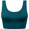 HATOPANTS Women Sleeveless Racerback Crop Tank Top Cami Backless Scoopneck Shirts Teal M view 1
