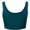 HATOPANTS Women Sleeveless Racerback Crop Tank Top Cami Backless Scoopneck Shirts Teal M view 4