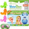 WaterDam Swimming Ear Plugs Great Waterproof Ultra Comfy Earplugs Prevent Swimmer's Ear (Size 2+2+2: Kids Teens Medium/Small Ear Women, Men (Green Orange Pink)) view 1