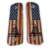 Art 1911 Grips Full Size for Kimber Colt Rock Island Springfield Taurus & Clones Don't Tread On Me Grips view 1