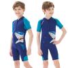 Goldfin Kids Wetsuits for Boys Girls, 2mm Toddler Shorty Wetsuit Youth Neoprene Suit Front Zip Keep Warm for Water Aerobics Diving Surfing Swimming view 1